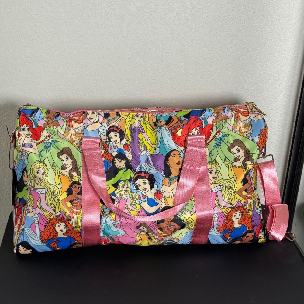 Cakeworthy Disney Princess Duffel Bag Womens OS Multi All Over Print NWT